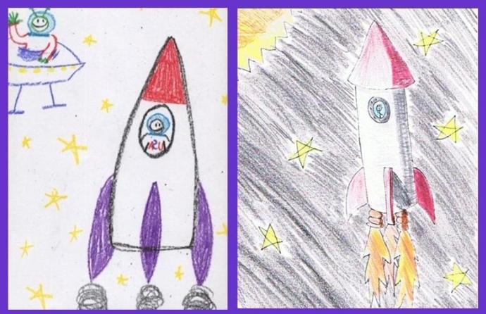 Come disegnare un razzo: alcuni semplici modi per aiutare un adulto