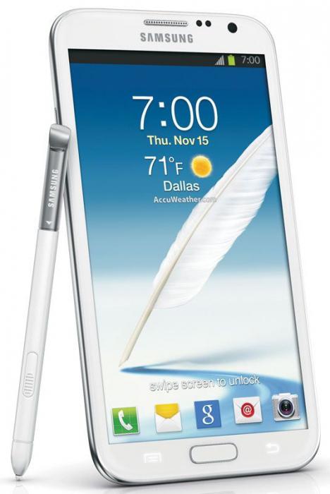 Samsung Galaxy Note 2: la descrizione, le istruzioni, le risposte, una foto. Samsung Galaxy Note 2 N7100